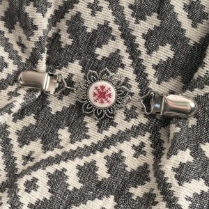 Hõlmahoidik puna-valge MULGI TIKAND