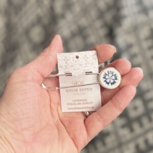 Haaknõel sini-valge RUKKILILL