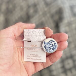 Haaknõel sini-valge KODAVERE kanga muster